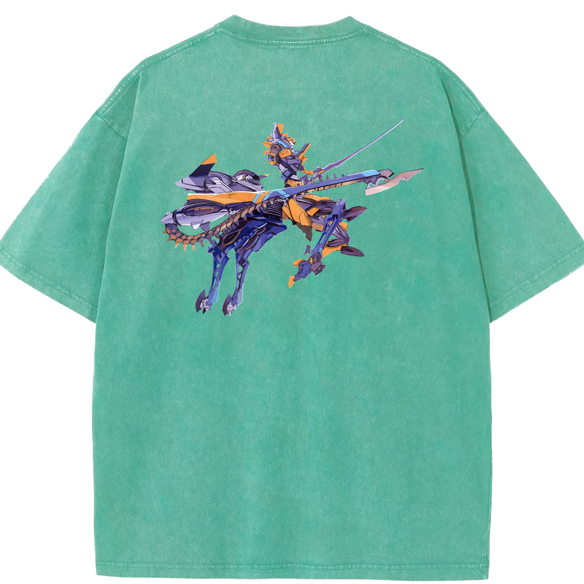 （画像用） EVA 新世紀エヴァンゲリオン 綿100% ヴィンテージ風 半袖Tシャツ（背面プリント）